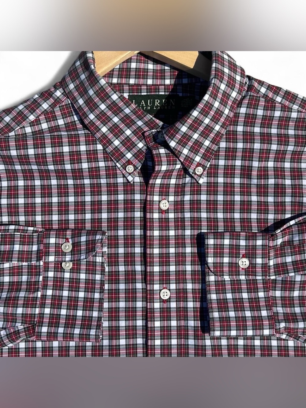 Polo by Ralph Lauren Red Plaid Button-Down Shirt